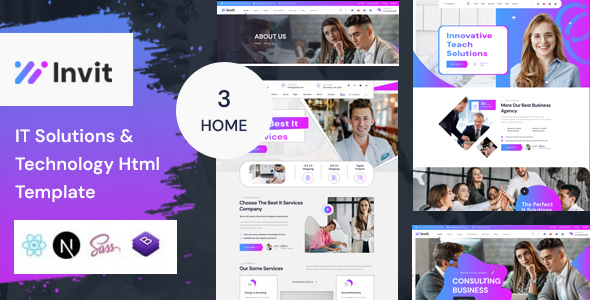 Invit- IT Solutions & Technology HTML Template