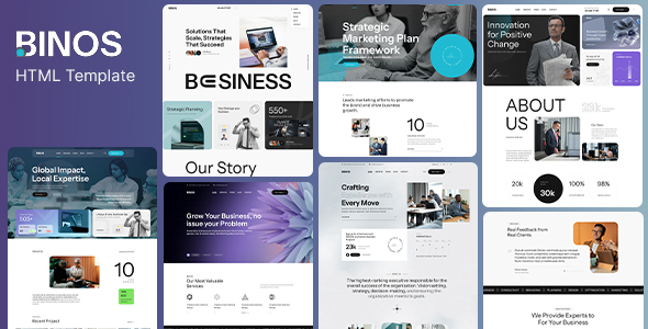 Binos - Business Consulting & Marketing HTML Template