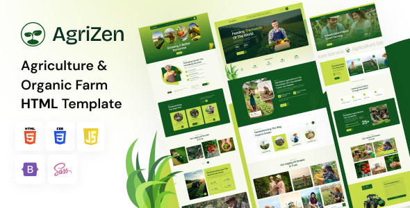 Agrizen – Agriculture & Organic Farm HTML Template