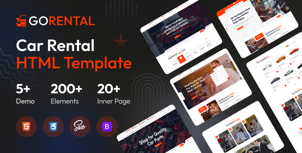 Gorental - Car Rental & Listing HTML Template