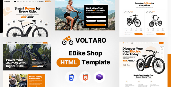 Voltaro - E-Bike Shop HTML Template