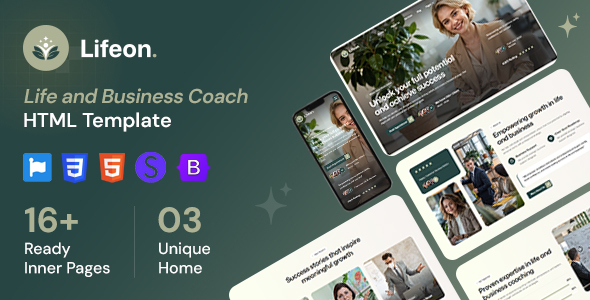 Lifeon - Life and Business Coach HTML Template