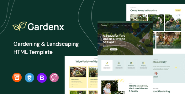 Gardenx | Gardening & Landscaping HTML Template