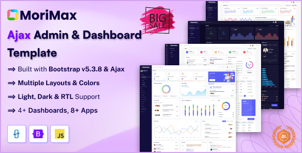 Morimax - Ajax Admin & Dashboard Template