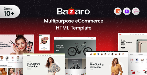 Bazaro – Complete eCommerce HTML Template