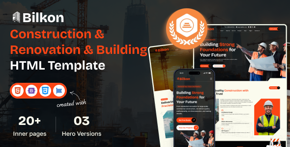 BilKon - Construction & Renovation & Building  HTML Template