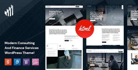 Finanzia - Modern Consulting & Finance HTML5 Template