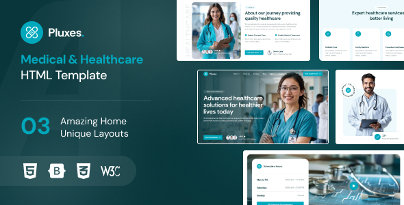 Pluxes - Medical Clinic & HealthCare HTML Template