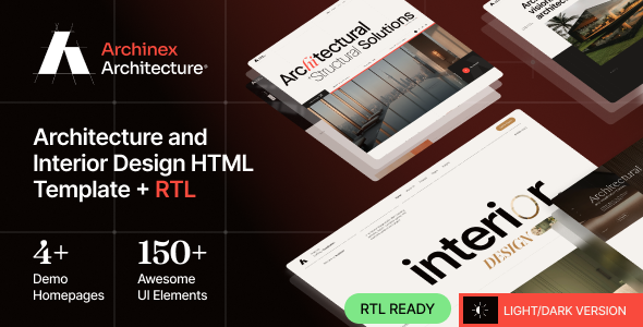 Archinex - Modern Architecture & Interior Design HTML Template