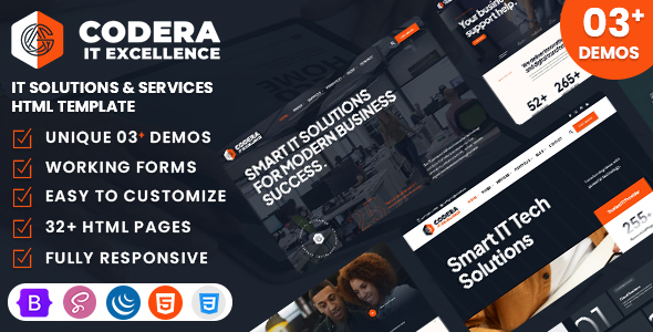 Codera - IT Solutions & Services HTML Template