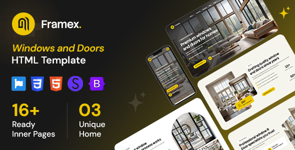 Framex - Windows and Doors HTML Template