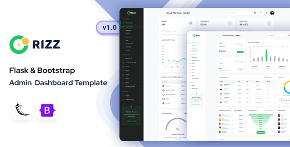 Rizz - Flask Admin & Dashboard Template