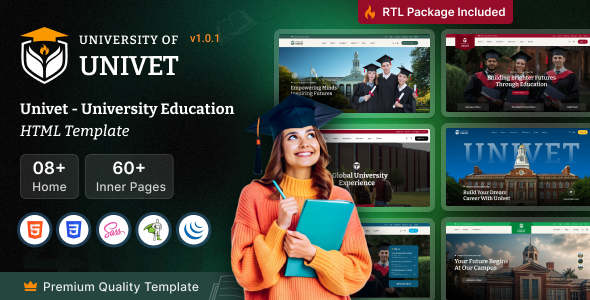 Univet - University Education HTML Template