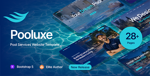 Pooluxe - Pool Services HTML Website Template