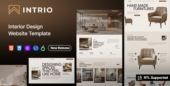 Intrio - Interior Design HTML Template
