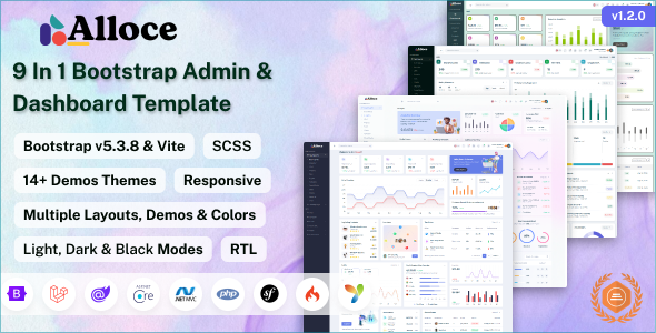 Alloce - Multipurpose Admin & Dashboard Template