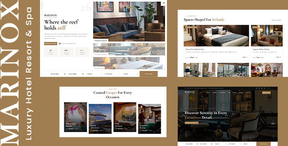 Marinox - Luxury Hotel, Restaurant, Resort & Spa HTML Template