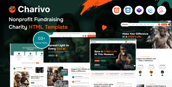 Charivo - Nonprofit Charity Donation HTML5 Template