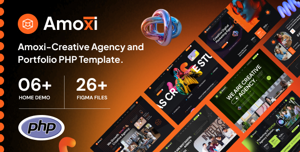 Amoxi – Creative Agency and Portfolio PHP Template