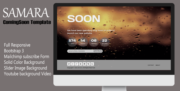 Samara - Responsive Coming Soon Template
