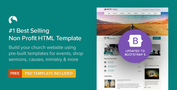 NativeChurch - Responsive HTML5 Template