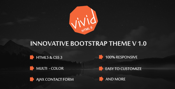 Vivid | Bootstrap Parallax HTML Template