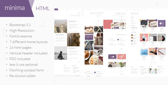 Minima - Multipurpose HTML Template