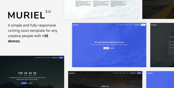 Muriel - Responsive Coming Soon Template