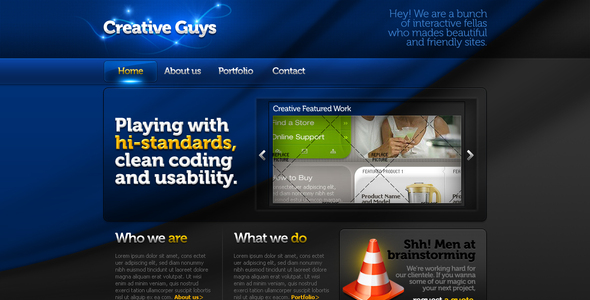 Creative Portfolio Template #04 HTML+CSS+PSD
