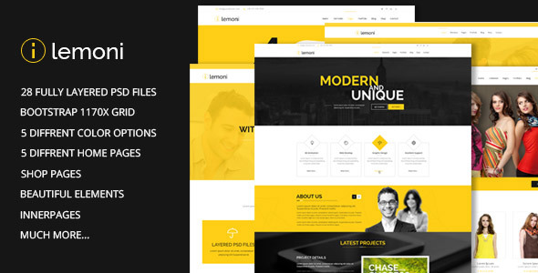 Lemoni - Multipurpose HTML Template